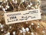 Handwriting Stamp - 1984
