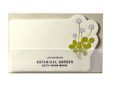 High Quality Letterpressed Washi Flora Mini Message Cards