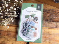 Q-Lia Femme Closet Flake Stickers / Seal bits - Trad