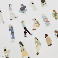 Q-Lia Femme Closet Flake Stickers / Seal bits - Nostalgic