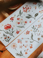 15% off - Meow / Flower Field Washi Tape