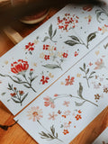 15% off - Meow / Flower Field Washi Tape