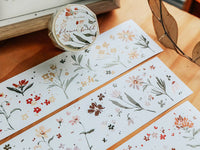 15% off - Meow / Flower Field Washi Tape