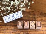 Kurukynki Mini Frame Rubber Stamp Set - XXS