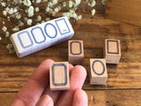 Kurukynki Mini Frame Rubber Stamp Set - XXS