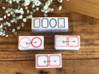 Kurukynki Mini Frame Rubber Stamp Set - Square B Set
