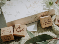 15% off - Meow Illustration / Good Vibes Only (8 pieces set) Stamp Set