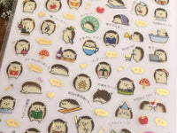 Daily Event Schedule Sheet of Stickers -Hedgehog