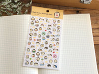 Daily Event Schedule Sheet of Stickers -Hedgehog