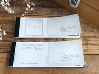 YOHAKU Letterpress Label Book - Ticket