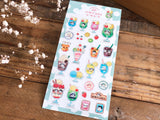 Furukawa Peko-chan Series Sheet of Stickers / Drinks