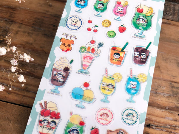 Furukawa Peko-chan Series Sheet of Stickers / Drinks