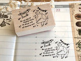 Nonnlala Original Polar Bear Rubber Stamp - Happy Smile