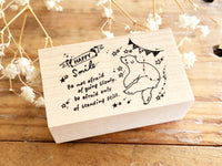 Nonnlala Original Polar Bear Rubber Stamp - Happy Smile