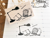 Nonnlala Original Rubber Stamp - On My Desk