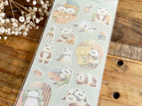 Sheet of Stickers / Living with Pandas