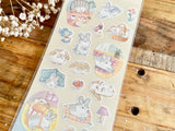 Sheet of Stickers / Living with Bunnies