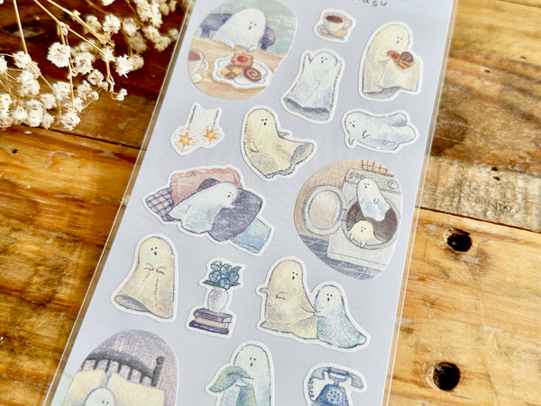 Sheet of Stickers / Living with Ghosts