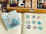 Clear Sealing Seal Stickers / Seal bits - Ocean