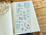 Pressed Flower Sheet of Stickers / Hyacinth