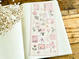 Pressed Flower Sheet of Stickers / Blush