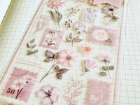 Pressed Flower Sheet of Stickers / Blush