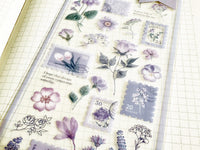 Pressed Flower Sheet of Stickers / Lilac