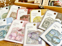 Pressed Flower Flake Stickers / Lilac