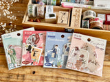 "Coordinate" Flake Stickers / Seal bits - Casual Red