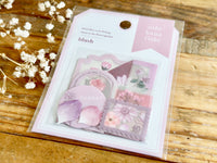 Pressed Flower Flake Stickers / Blush