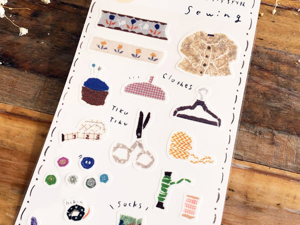 Tamura Miki Masking Sheet of Sticker / Sewing