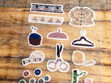 Tamura Miki Masking Sheet of Sticker / Sewing