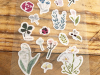 Tamura Miki Masking Sheet of Sticker / Wild Flower