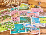 Tabineko Postcard - Spring