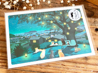 Tabineko Postcard - Winter