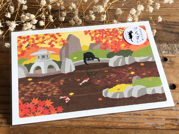 Tabineko Postcard - Autumn
