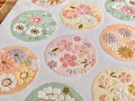 Traditional Japanese Style Sheet of Sticker - Japanese Pearl Crest