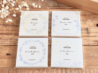 High Quality Botanical Garden Letterpress Memo Pad - Flower Wreath