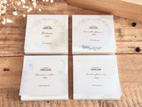 High Quality Botanical Garden Letterpress Memo Pad - Flower Wreath
