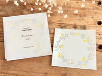 High Quality Botanical Garden Letterpress Memo Pad - Mimosa