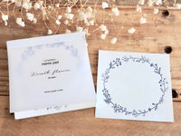 High Quality Botanical Garden Letterpress Memo Pad - Flower Wreath