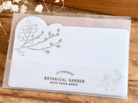 High Quality Letterpressed Washi Flora Mini Message Cards - Eucalyptus