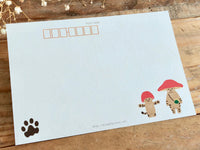 Kinoko Neko Postcard - I don't speak Cat