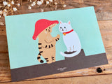 Kinoko Neko Postcard - I don't speak Cat