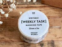 KNOOP Original Washi Masking Tapes - WEEKLY TASK