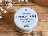KNOOP Original Washi Masking Tapes - WEEKLY TASK