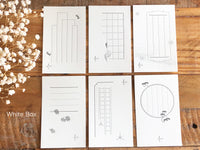 High Quality LetterPress Message Card Sets, 60 cards per box