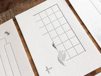 High Quality LetterPress Message Card Sets, 60 cards per box