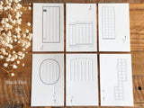 High Quality LetterPress Message Card Sets, 60 cards per box