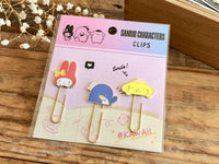 Sanrio metal clip set of 3